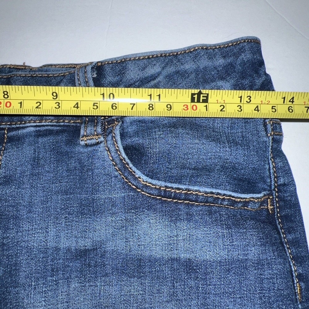 There Abouts kids Girls Denim Jean Shorts MIDI Size 14 DarkBlue Wash Belt Pullon - Picture 9 of 11